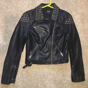 TOPSHOP black leather jacket